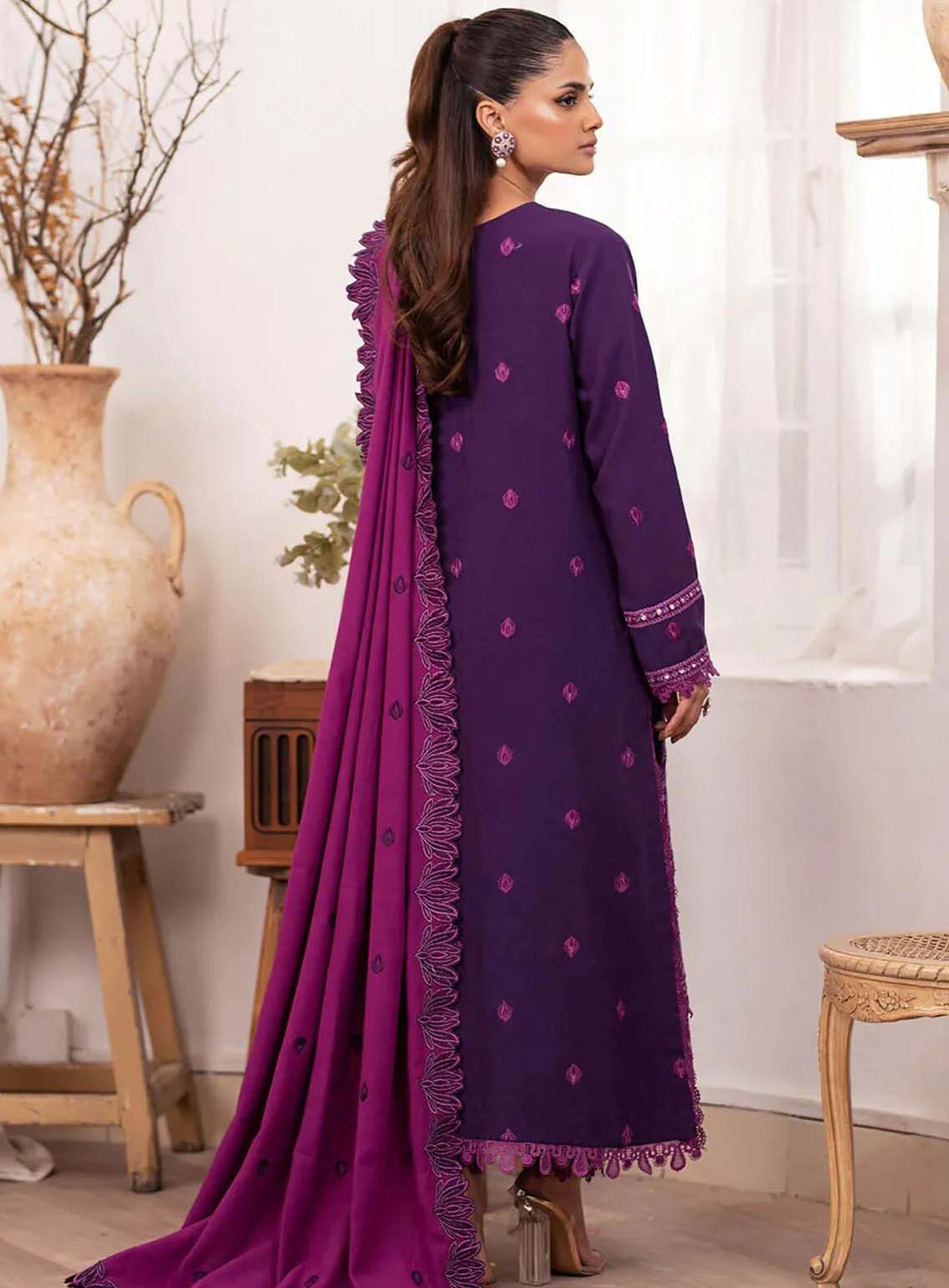 Meraki By Roheenaz Embroidered Linen Suits Unstitched 3 Piece - RNZ24MK 04B NAOMI Meraki By Roheenaz Embroidered Linen Suits Unstitched 3 Piece - RNZ24MK 04B NAOMI