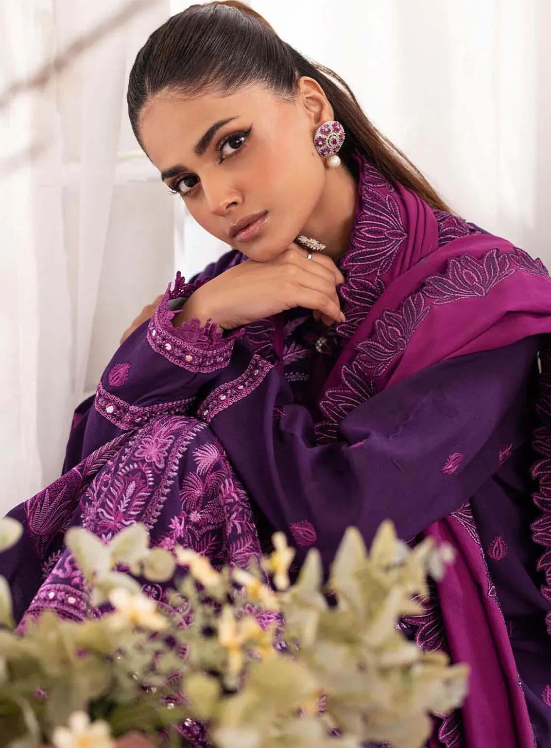 Meraki By Roheenaz Embroidered Linen Suits Unstitched 3 Piece - RNZ24MK 04B NAOMI Meraki By Roheenaz Embroidered Linen Suits Unstitched 3 Piece - RNZ24MK 04B NAOMI