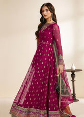 Meraki By Zarif Festive Embroidered Chiffon 3 Piece Unstitched Suit ZF26MCE D-01 SARSAR