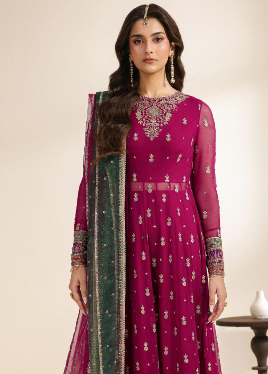 Meraki By Zarif Festive Embroidered Chiffon 3 Piece Unstitched Suit ZF26MCE D-01 SARSAR Meraki By Zarif Festive Embroidered Chiffon 3 Piece Unstitched Suit ZF26MCE D-01 SARSAR