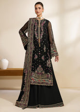 Meraki By Zarif Festive Embroidered Chiffon 3 Piece Unstitched Suit ZF26MCE D-02 MEHSKI