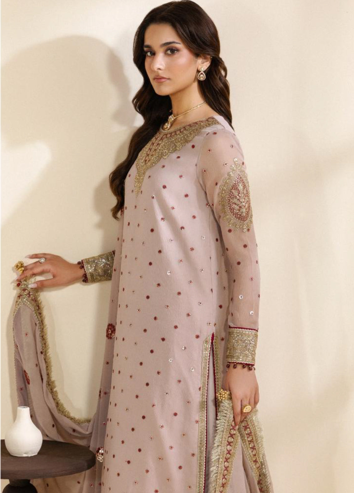 Meraki By Zarif Festive Embroidered Chiffon 3 Piece Unstitched Suit ZF26MCE D-06 SAMA Meraki By Zarif Festive Embroidered Chiffon 3 Piece Unstitched Suit ZF26MCE D-06 SAMA