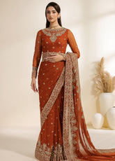 Meraki By Zarif Festive Embroidered Chiffon 3 Piece Unstitched Suit ZF26MCE D-07 SAWAN