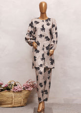 Mia By HZ Textiles Printed Linen Co-Ords 2 Piece Stitched Shirt Trouser HZ26MPL D-LAP-18 CLAY SHADOW