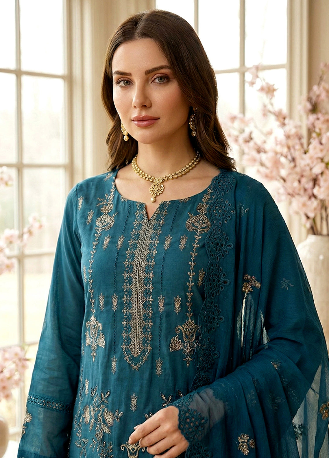 Mirab By Noorjahan Embroidered Lawn 3 Piece Unstitched Suit NJ26ME D-02 Mirab By Noorjahan Embroidered Lawn 3 Piece Unstitched Suit NJ26ME D-02