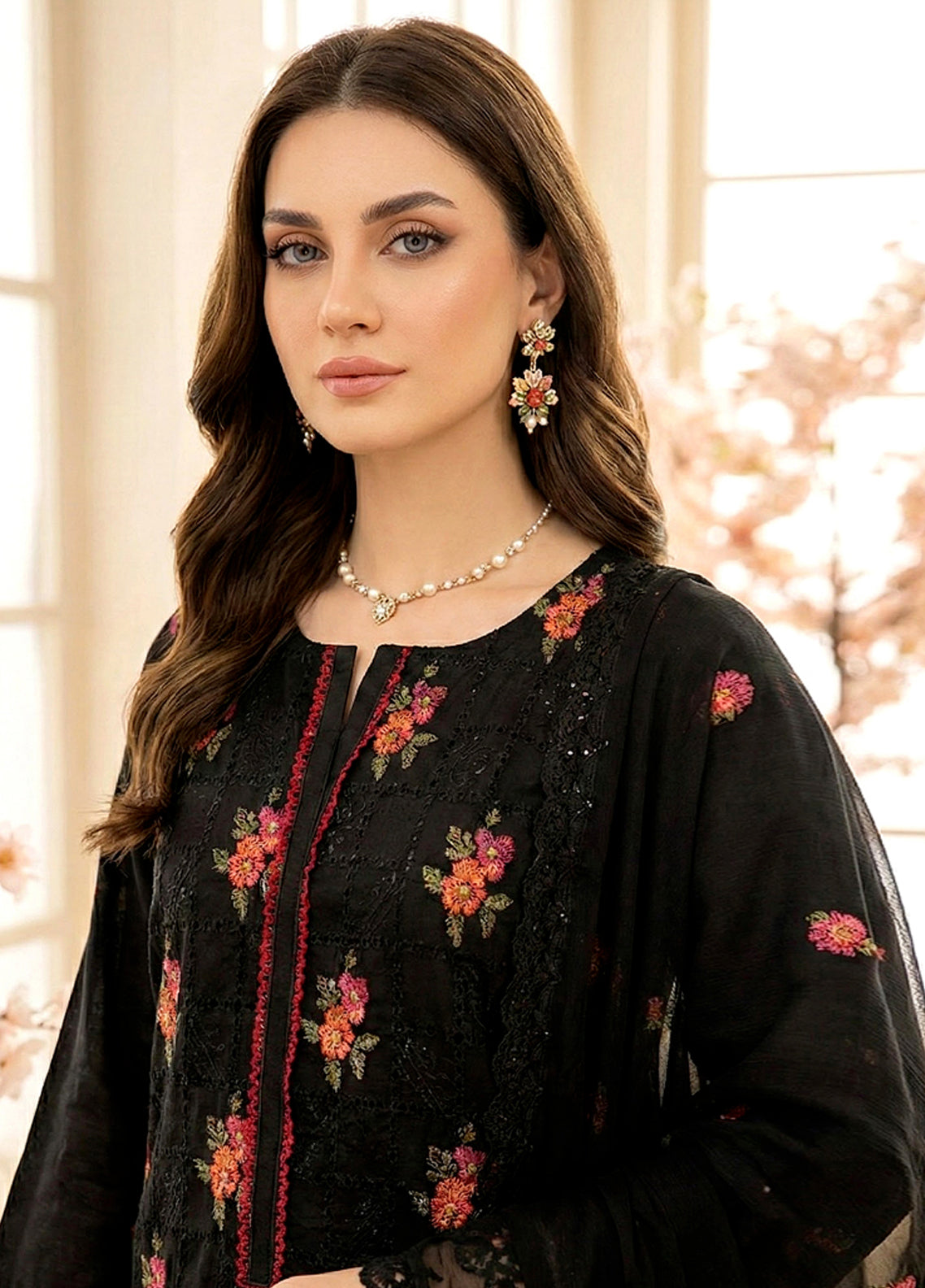 Mirab By Noorjahan Embroidered Lawn 3 Piece Unstitched Suit NJ26ME D-03 Mirab By Noorjahan Embroidered Lawn 3 Piece Unstitched Suit NJ26ME D-03