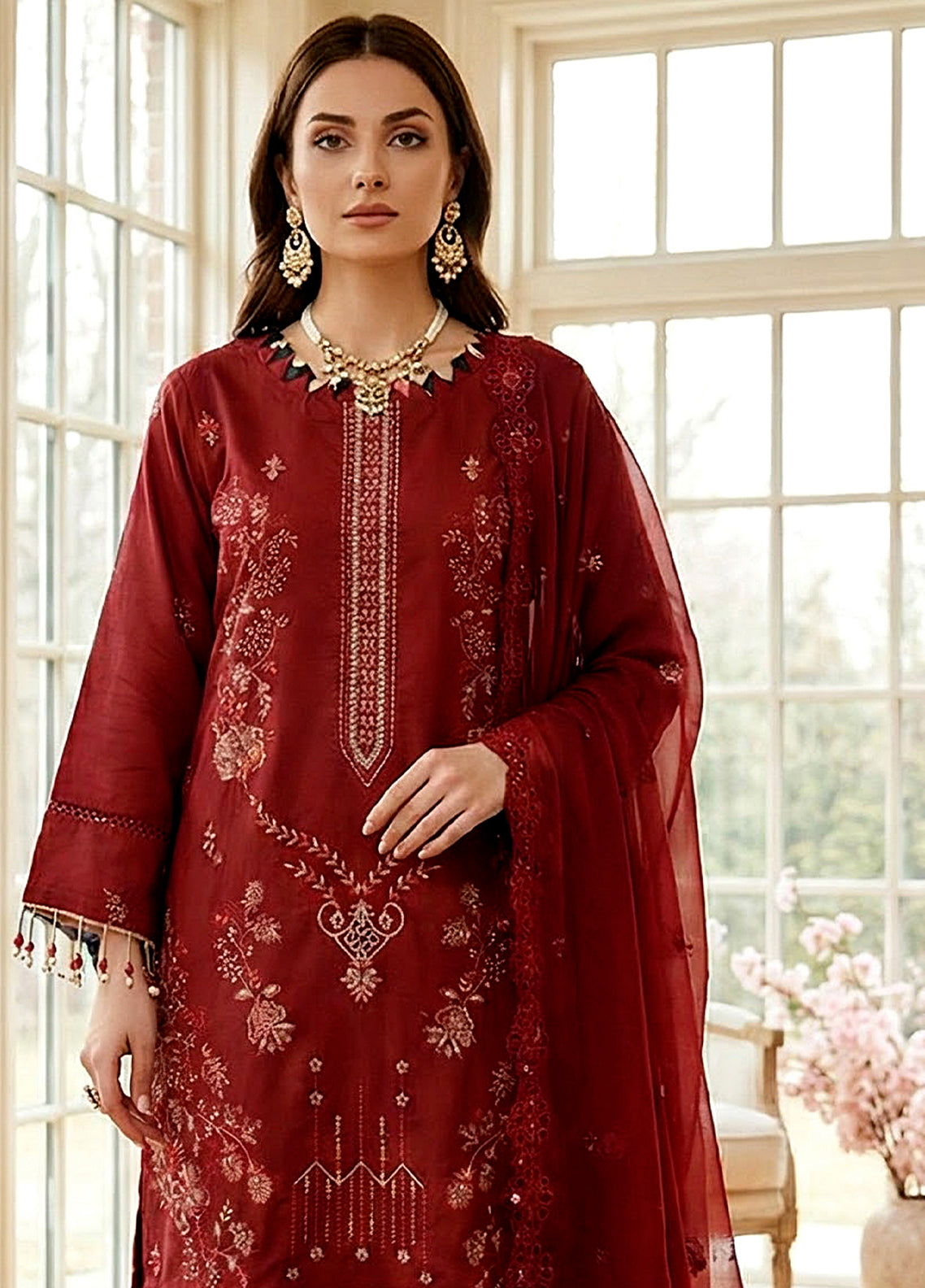 Mirab By Noorjahan Embroidered Lawn 3 Piece Unstitched Suit NJ26ME D-04 Mirab By Noorjahan Embroidered Lawn 3 Piece Unstitched Suit NJ26ME D-04