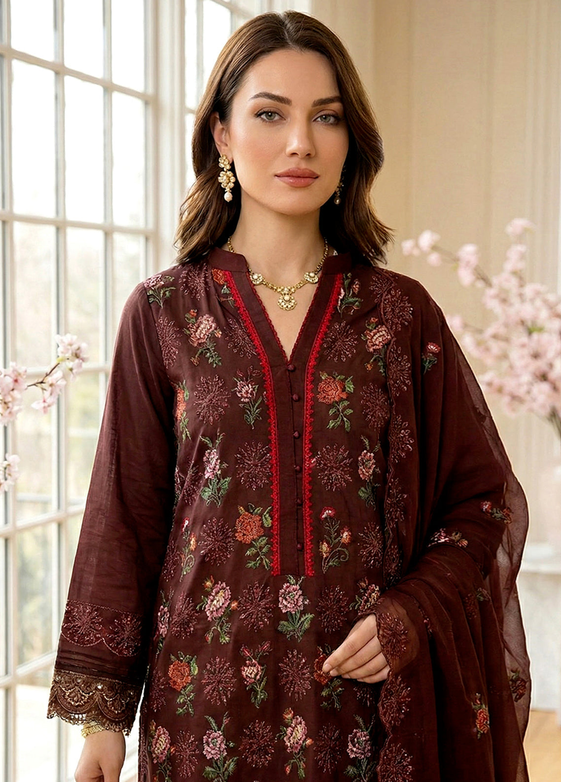 Mirab By Noorjahan Embroidered Lawn 3 Piece Unstitched Suit NJ26ME D-08 Mirab By Noorjahan Embroidered Lawn 3 Piece Unstitched Suit NJ26ME D-08