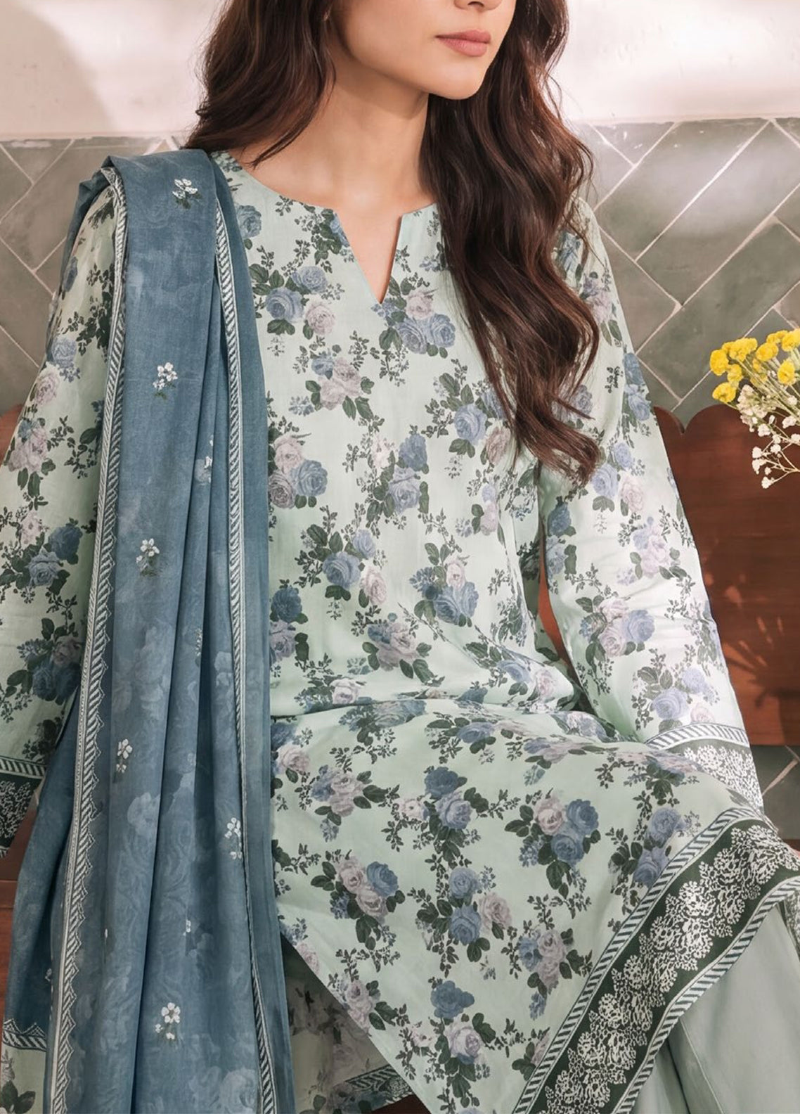 Misri By VS Textile Printed Lawn 3 Piece Unstitched Suit VS26MPLV3 D-954 Misri By VS Textile Printed Lawn 3 Piece Unstitched Suit VS26MPLV3 D-954