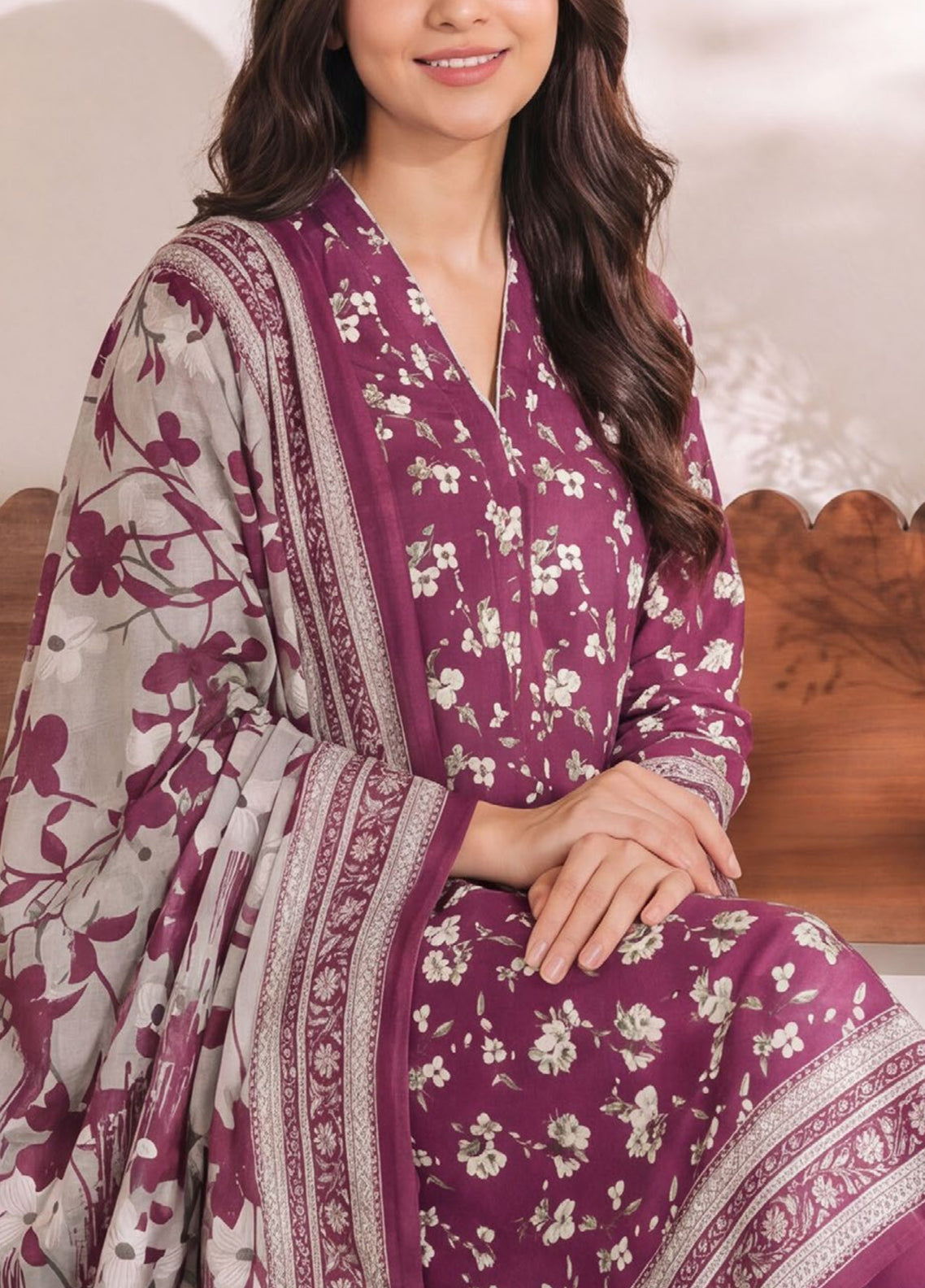 Misri By VS Textile Printed Lawn 3 Piece Unstitched Suit VS26MPLV3 D-955 Misri By VS Textile Printed Lawn 3 Piece Unstitched Suit VS26MPLV3 D-955
