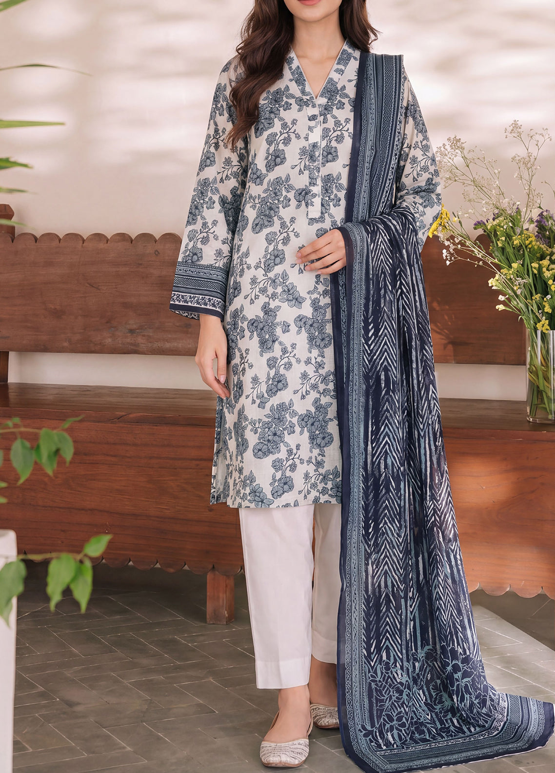 Misri By VS Textile Printed Lawn 3 Piece Unstitched Suit VS26MPLV3 D-957 Misri By VS Textile Printed Lawn 3 Piece Unstitched Suit VS26MPLV3 D-957
