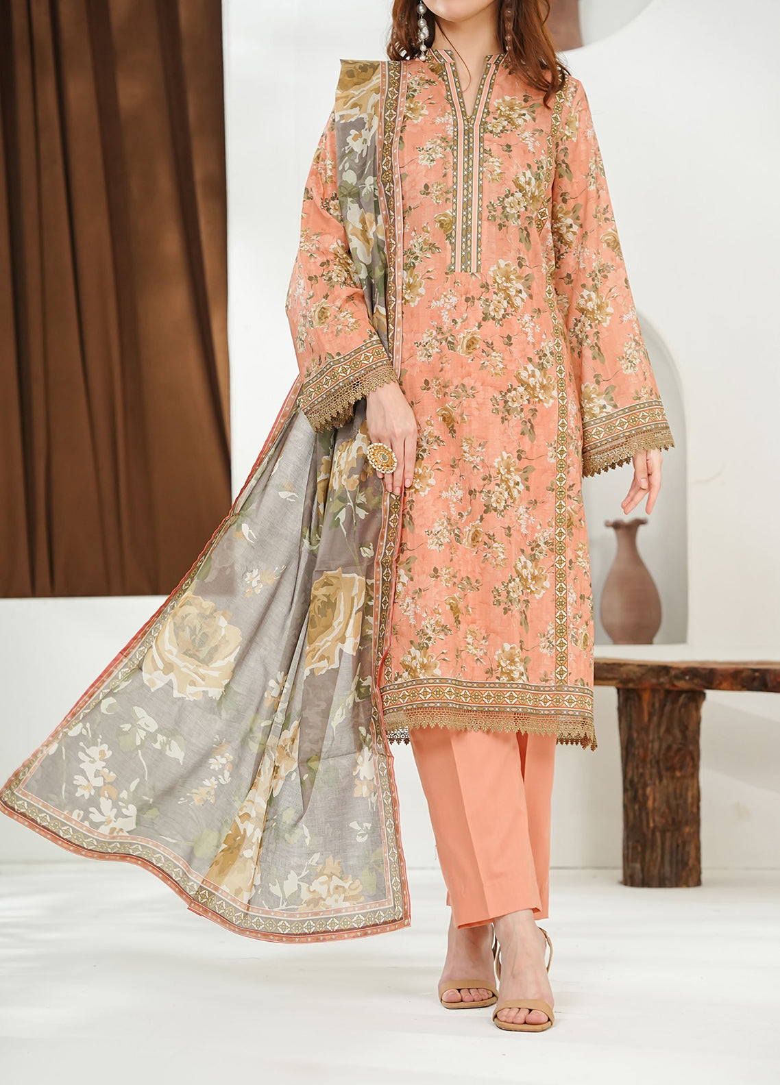 Misri By VS Textile Printed Lawn 3 Piece Unstitched Suit VS26MPLV3 D-964 Misri By VS Textile Printed Lawn 3 Piece Unstitched Suit VS26MPLV3 D-964