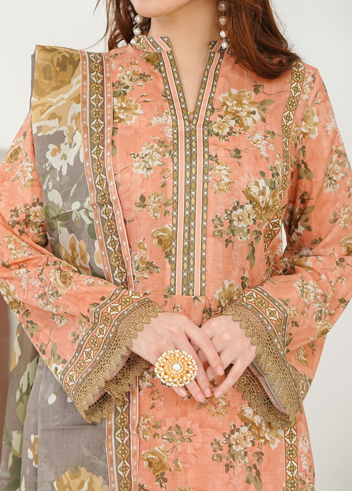 Misri By VS Textile Printed Lawn 3 Piece Unstitched Suit VS26MPLV3 D-964 Misri By VS Textile Printed Lawn 3 Piece Unstitched Suit VS26MPLV3 D-964
