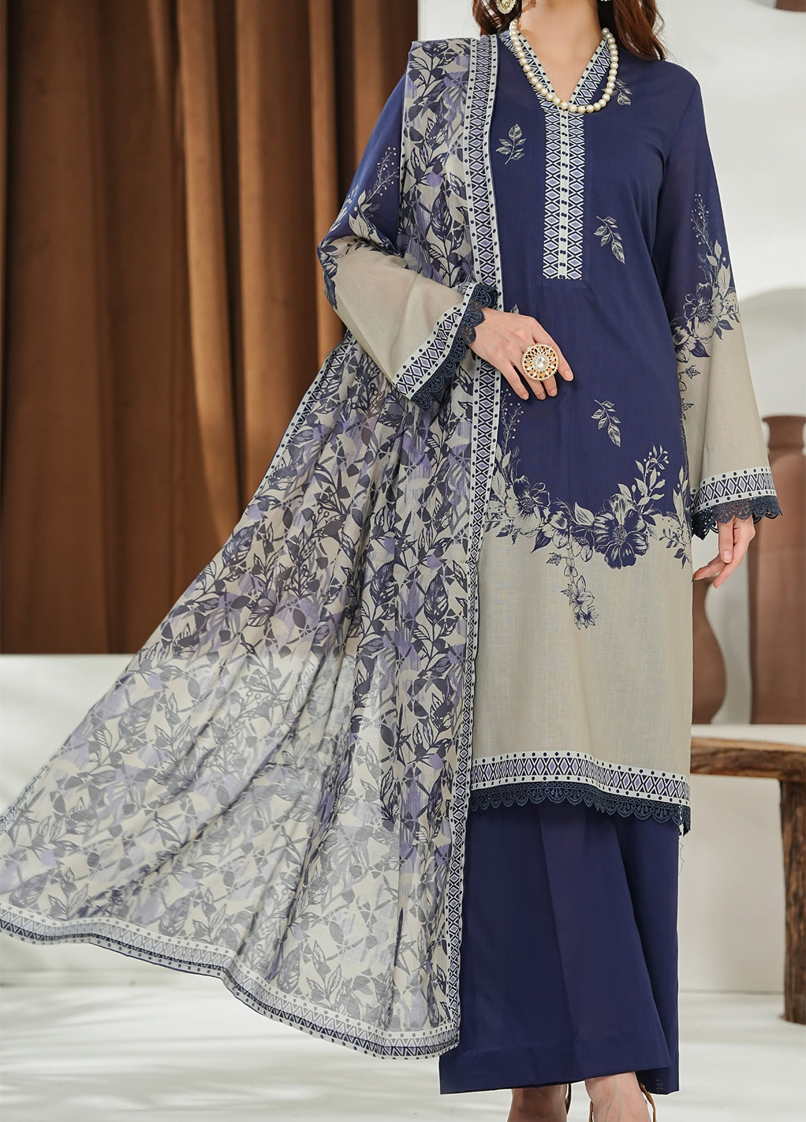 Misri By VS Textile Printed Lawn 3 Piece Unstitched Suit VS26V2 D-909 Misri By VS Textile Printed Lawn 3 Piece Unstitched Suit VS26V2 D-909