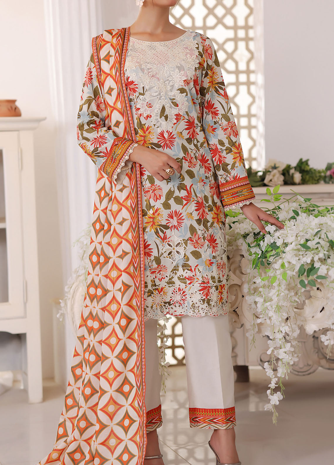 Misri by VS Textile Chikankari Lawn Suits Unstitched 3 Piece - VS25MEE 70 Misri by VS Textile Chikankari Lawn Suits Unstitched 3 Piece - VS25MEE 70