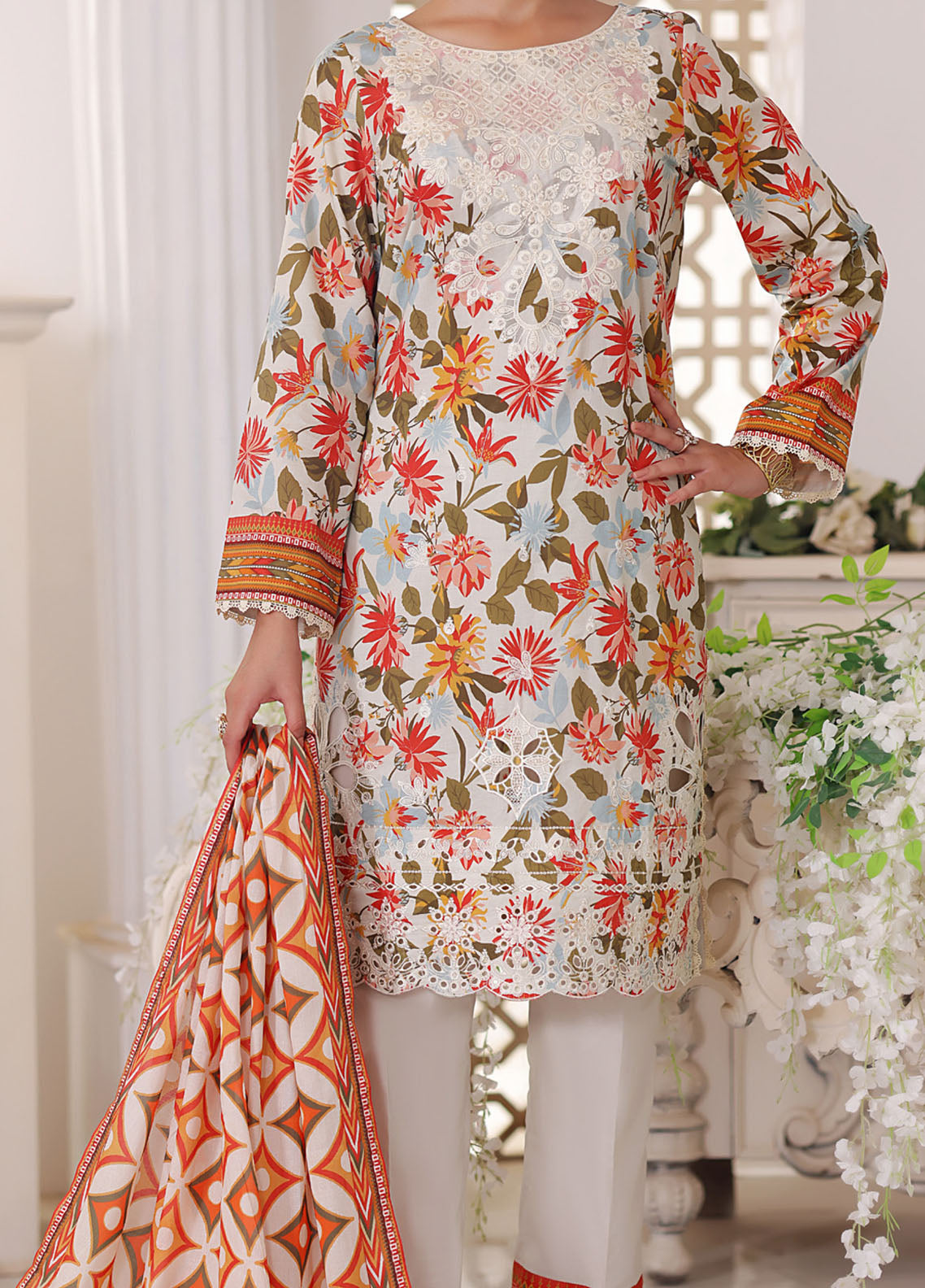 Misri by VS Textile Chikankari Lawn Suits Unstitched 3 Piece - VS25MEE 70 Misri by VS Textile Chikankari Lawn Suits Unstitched 3 Piece - VS25MEE 70