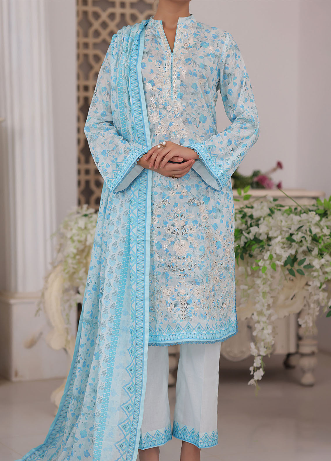 Misri by VS Textile Chikankari Lawn Suits Unstitched 3 Piece - VS25MEE 74 Misri by VS Textile Chikankari Lawn Suits Unstitched 3 Piece - VS25MEE 74