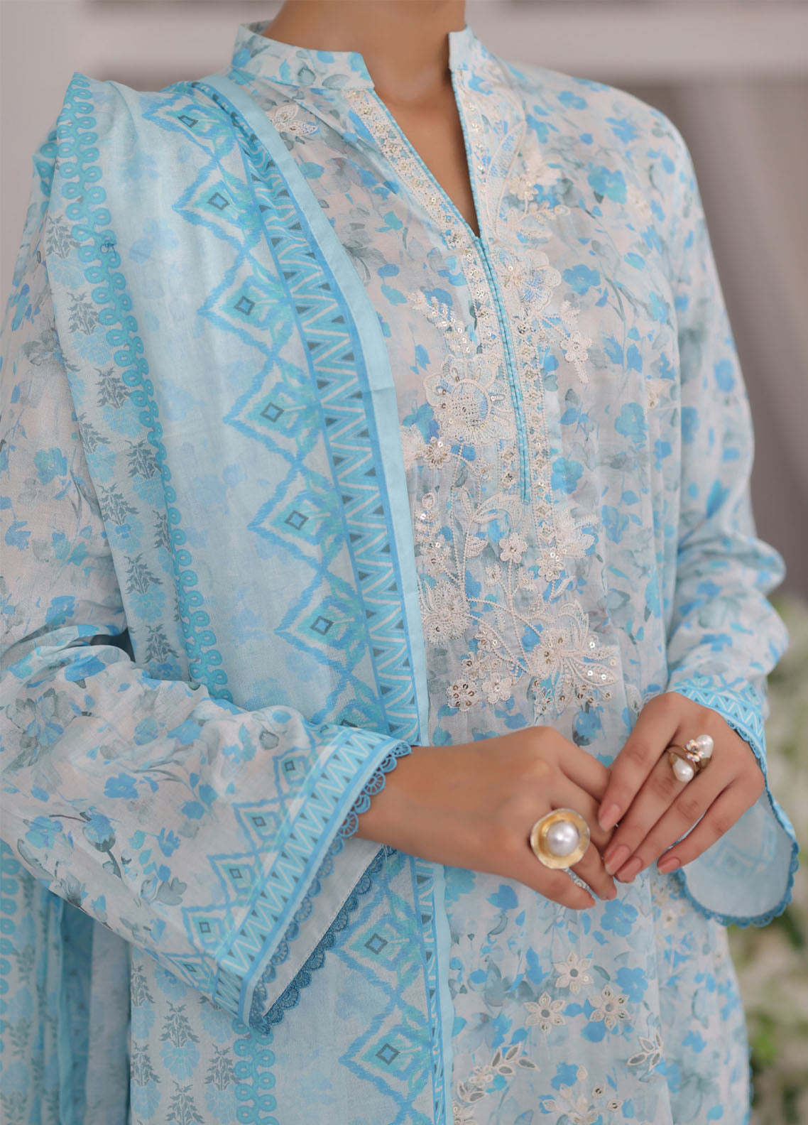 Misri by VS Textile Chikankari Lawn Suits Unstitched 3 Piece - VS25MEE 74 Misri by VS Textile Chikankari Lawn Suits Unstitched 3 Piece - VS25MEE 74