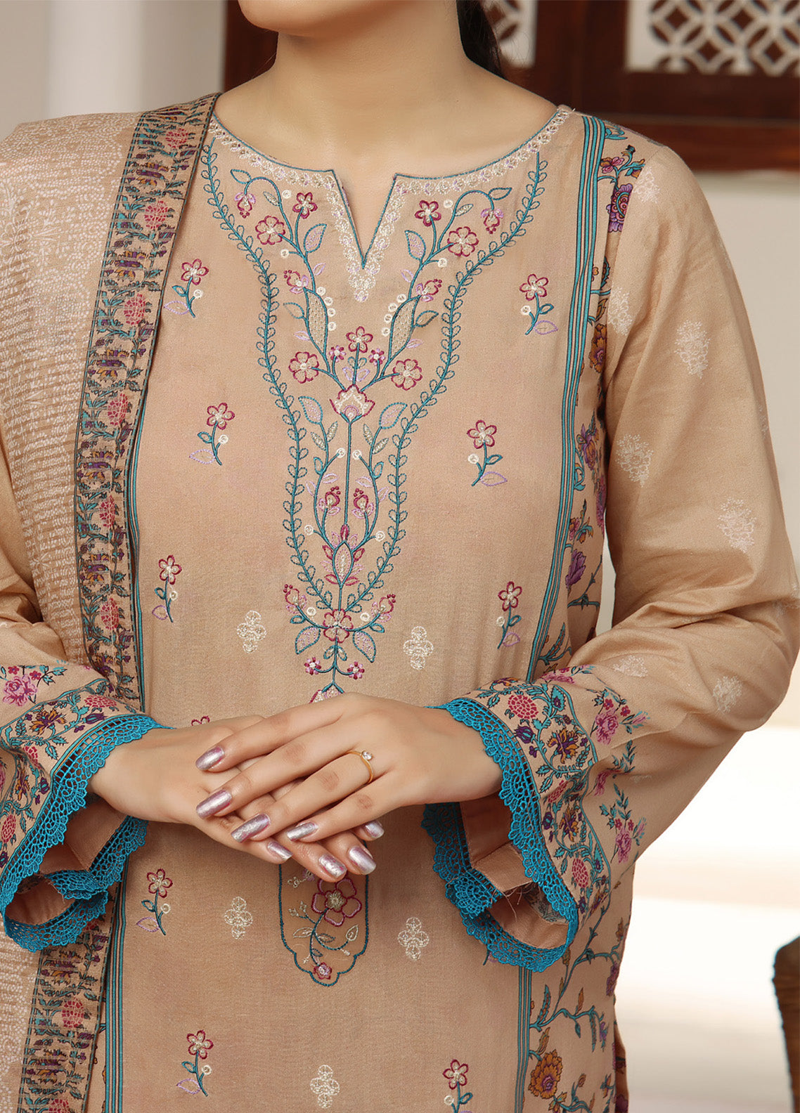 Misri by VS Textile Embroidered Lawn Suits Unstitched 3 Piece - VS25ML 476 Misri by VS Textile Embroidered Lawn Suits Unstitched 3 Piece - VS25ML 476