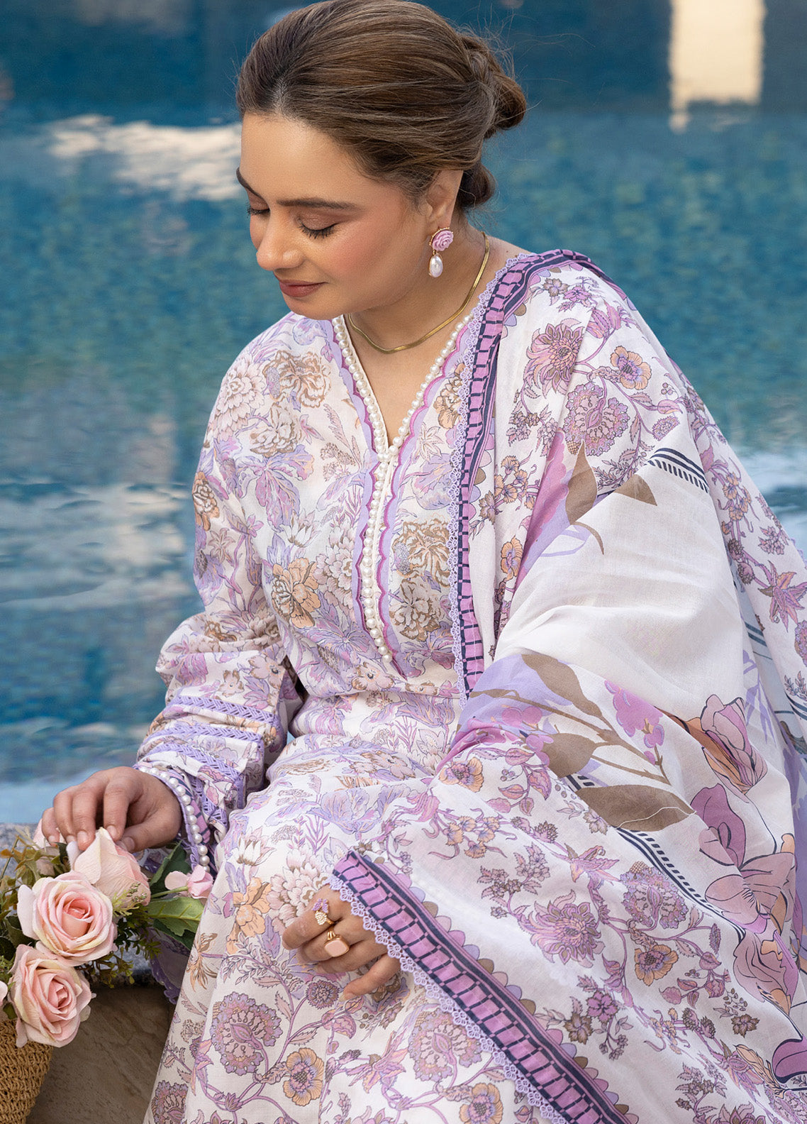 Mother's Tribute By Gul Ahmed Printed Lawn Suits Unstitched 3 Piece - GA25MT CL52666 Mother's Tribute By Gul Ahmed Printed Lawn Suits Unstitched 3 Piece - GA25MT CL52666