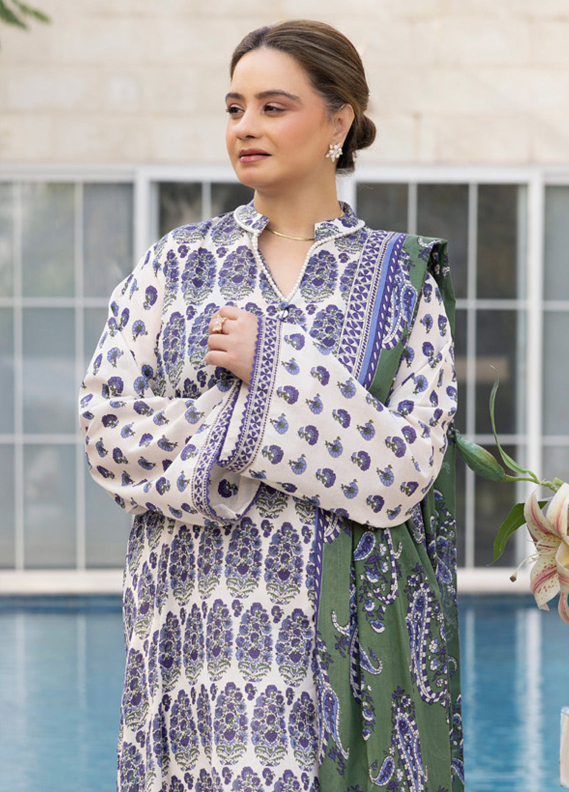 Mother's Tribute By Gul Ahmed Printed Lawn Suits Unstitched 3 Piece - GA25MT CL52671 Mother's Tribute By Gul Ahmed Printed Lawn Suits Unstitched 3 Piece - GA25MT CL52671