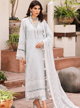 Motifz Embroidered Lawn Unstitched 3 Piece Suit - MTF23SE 3981 NAZ