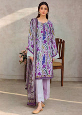 Motifz Printed Lawn Suits Unstitched 3 Piece - MT25RPL 4601 FAHA