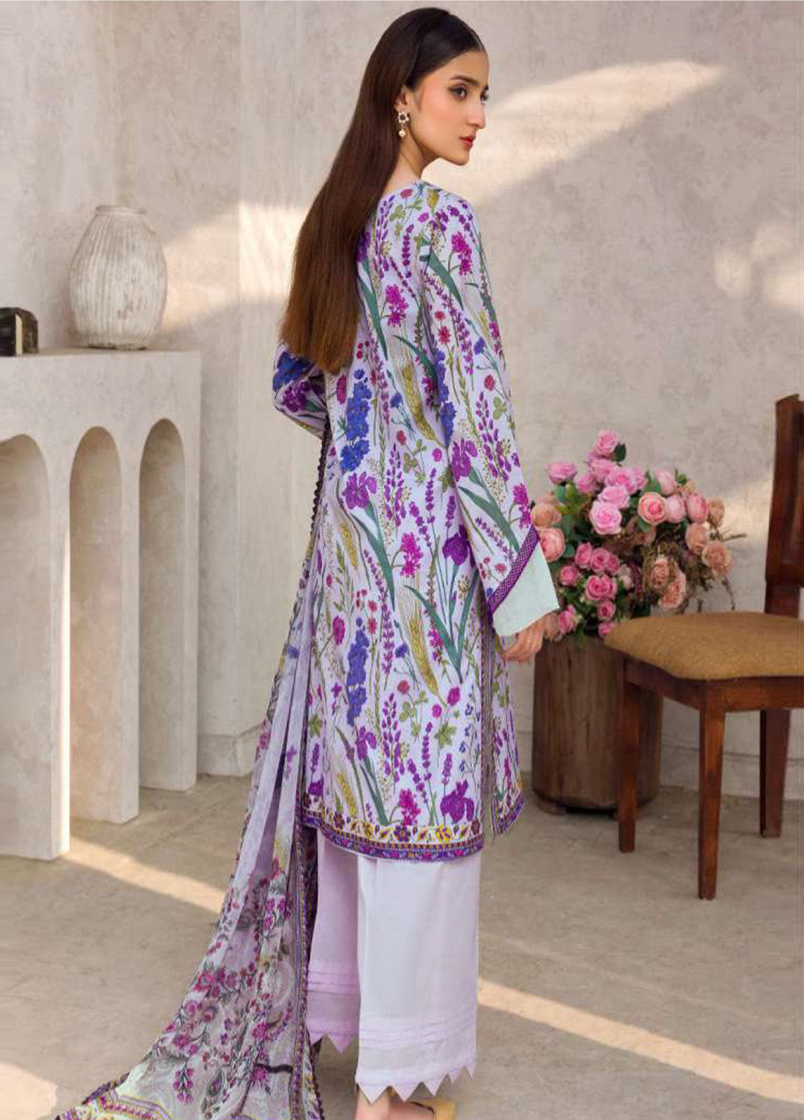 Motifz Printed Lawn Suits Unstitched 3 Piece - MT25RPL 4601 FAHA Motifz Printed Lawn Suits Unstitched 3 Piece - MT25RPL 4601 FAHA