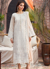 Motifz Embroidered Lawn Unstitched 3 Piece Suit - MTF24EL 4434 SHABNAM