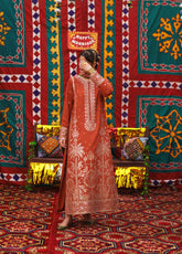Mubarak By Casual Lite Embroidered Silk Viscose 3 Piece Stitched Suit CL26MWV1 D-01 GULNAAR