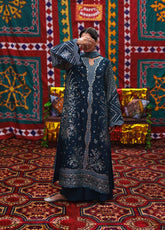Mubarak By Casual Lite Embroidered Silk Viscose 3 Piece Stitched Suit CL26MWV1 D-02 NEELOFAR