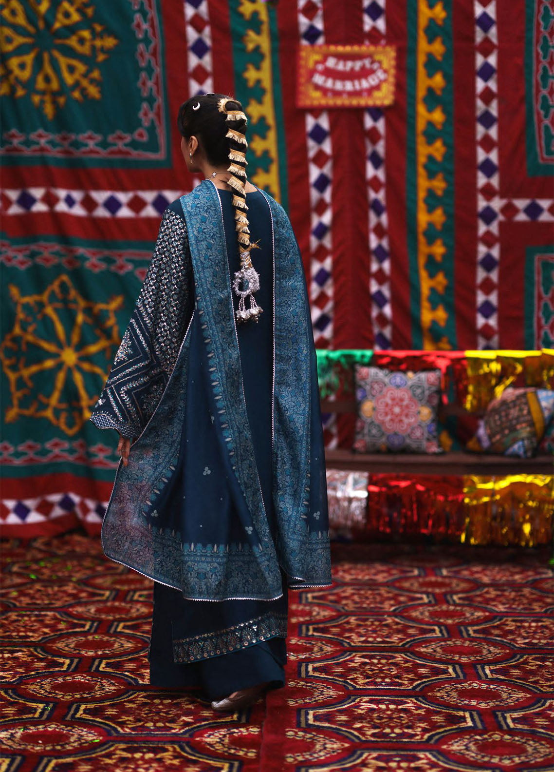 Mubarak By Casual Lite Embroidered Silk Viscose 3 Piece Stitched Suit CL26MWV1 D-02 NEELOFAR Mubarak By Casual Lite Embroidered Silk Viscose 3 Piece Stitched Suit CL26MWV1 D-02 NEELOFAR