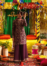 Mubarak By Casual Lite Embroidered Silk Viscose 3 Piece Stitched Suit CL26MWV1 D-06 MAHGUL