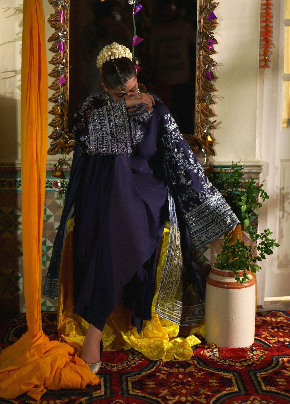 Mubarak By Casual Lite Embroidered Silk Viscose 3 Piece Stitched Suit CL26MWV1 D-07 SITARA Mubarak By Casual Lite Embroidered Silk Viscose 3 Piece Stitched Suit CL26MWV1 D-07 SITARA