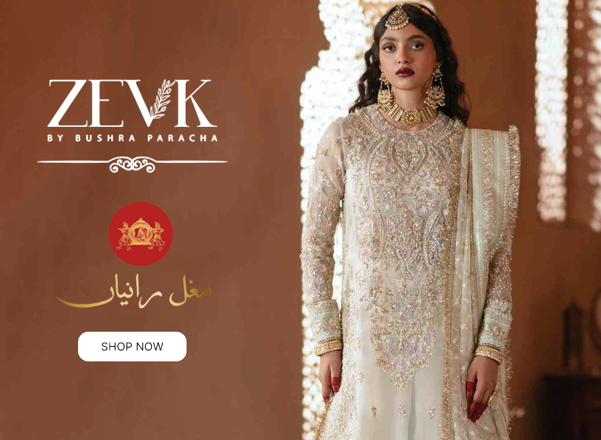Mughal Raniyaan By Zevk Unstitched Collection 2025 Royal Fashion