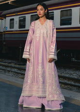 Mulaqaat By Afrozeh Festive Embroidered Lawn 3 Piece Unstitched Suit AF26MFL D-0051 DILNASHEEN