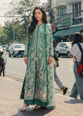 Mulaqaat By Afrozeh Festive Embroidered Lawn 3 Piece Unstitched Suit AF26MFL D-0052 VASL