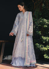 Mulaqaat By Afrozeh Festive Embroidered Lawn 3 Piece Unstitched Suit AF26MFL D-0053 SAYA