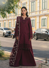 Mulaqaat By Afrozeh Festive Embroidered Lawn 3 Piece Unstitched Suit AF26MFL D-0056 HAYA