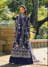 Mulaqaat By Afrozeh Festive Embroidered Lawn 3 Piece Unstitched Suit AF26MFL D-0059 AITRAAF