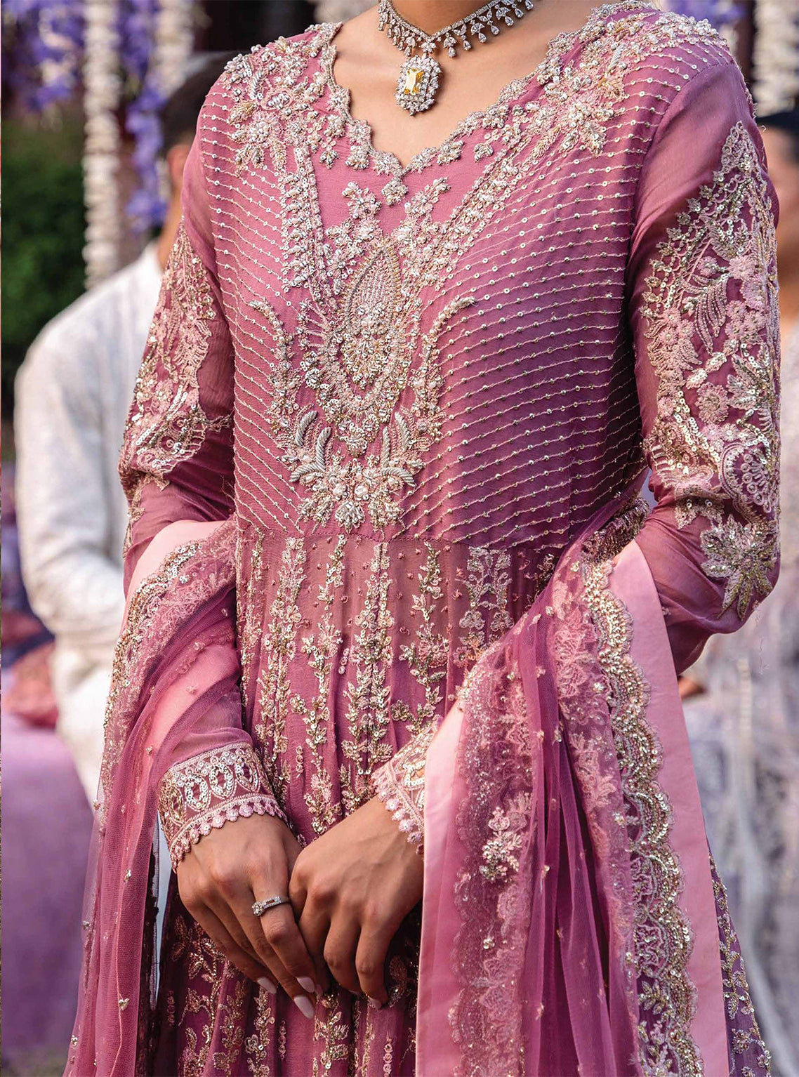 D#02 Mushq Izhaar Tissue De Luxe Emb Chiffon Collection 923 D#02 Mushq Izhaar Tissue De Luxe Emb Chiffon Collection 923