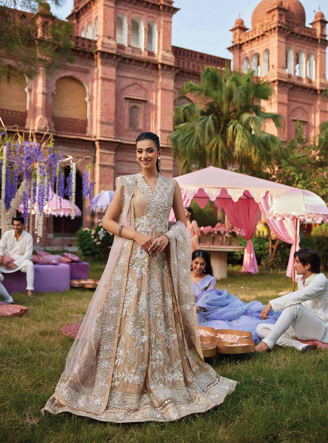 D#04 Mushq Izhaar Tissue De Luxe Emb Chiffon Collection 923 D#04 Mushq Izhaar Tissue De Luxe Emb Chiffon Collection 923