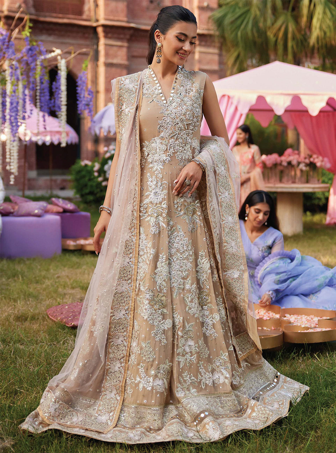 D#04 Mushq Izhaar Tissue De Luxe Emb Chiffon Collection 923 D#04 Mushq Izhaar Tissue De Luxe Emb Chiffon Collection 923