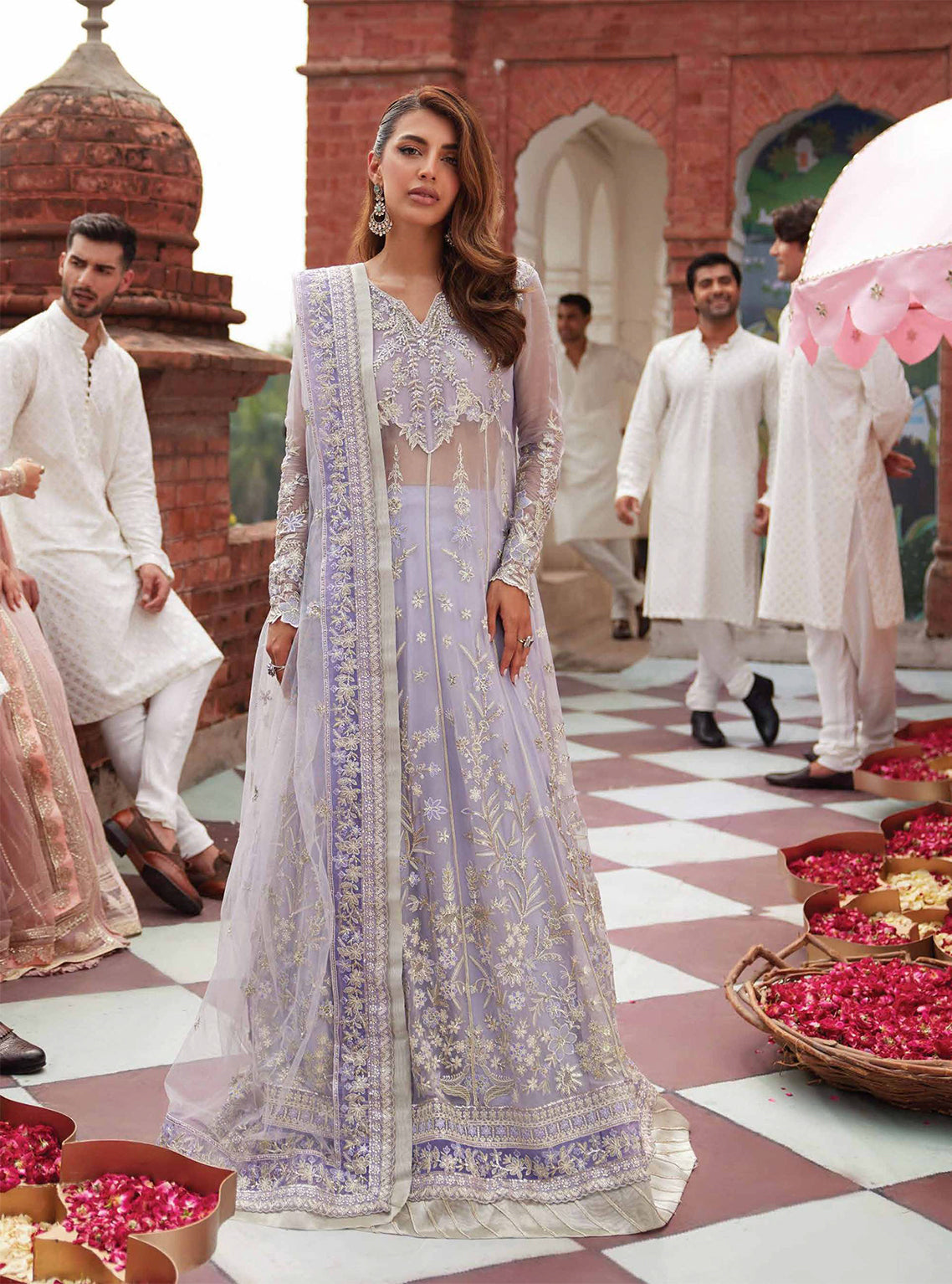 D#06 Mushq Izhaar Tissue De Luxe Emb Chiffon Collection 923 D#06 Mushq Izhaar Tissue De Luxe Emb Chiffon Collection 923