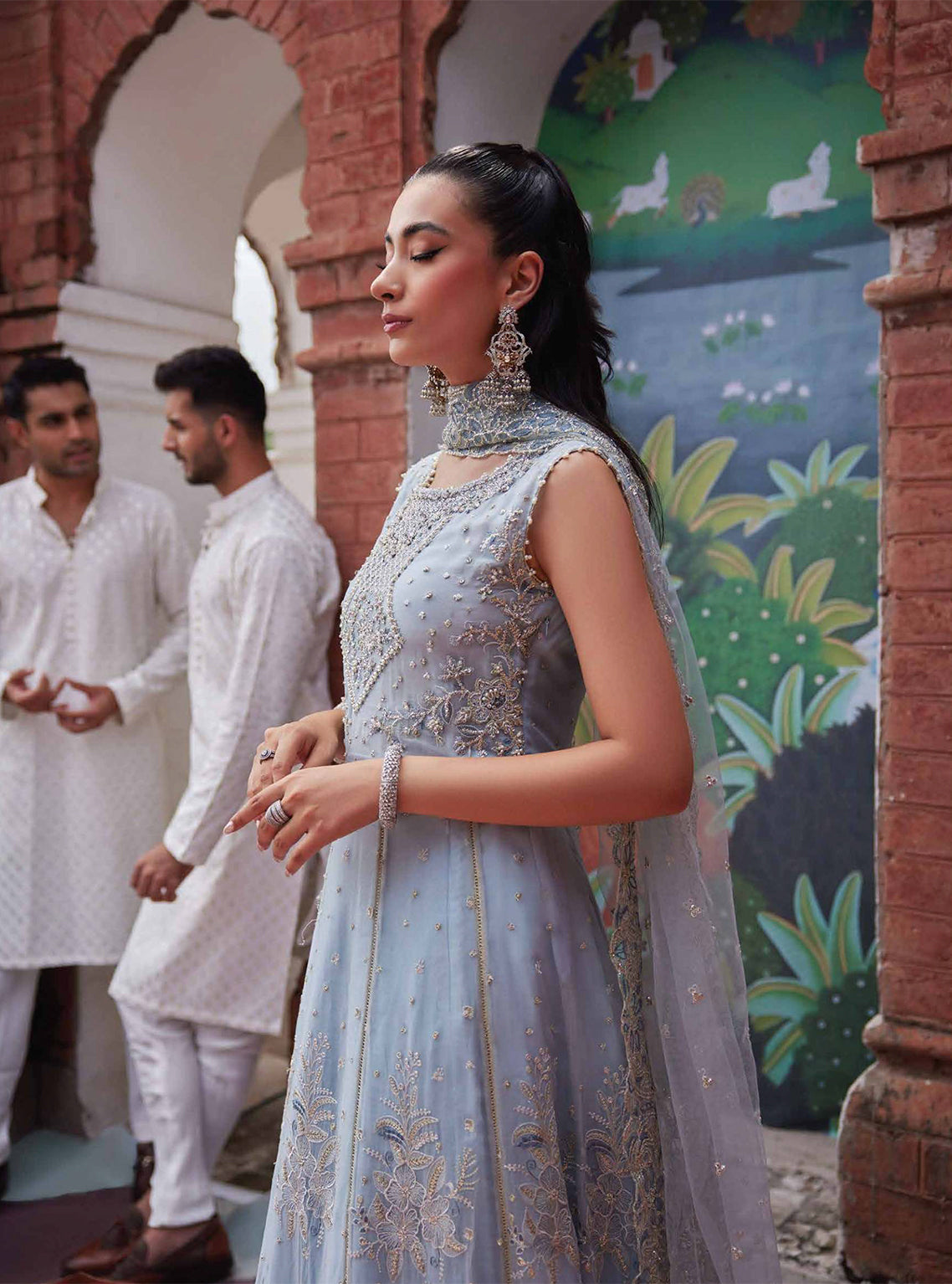 D#10 Mushq Izhaar Tissue De Luxe Emb Chiffon Collection 923 D#10 Mushq Izhaar Tissue De Luxe Emb Chiffon Collection 923