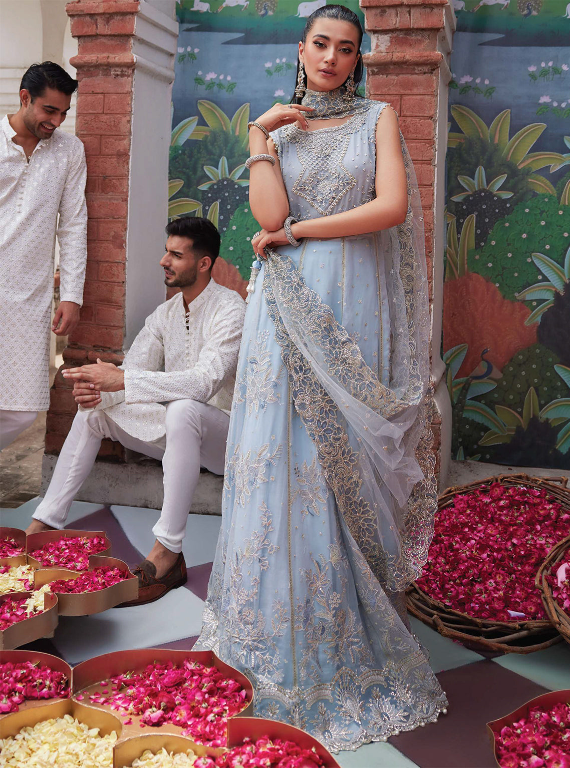 D#10 Mushq Izhaar Tissue De Luxe Emb Chiffon Collection 923 D#10 Mushq Izhaar Tissue De Luxe Emb Chiffon Collection 923