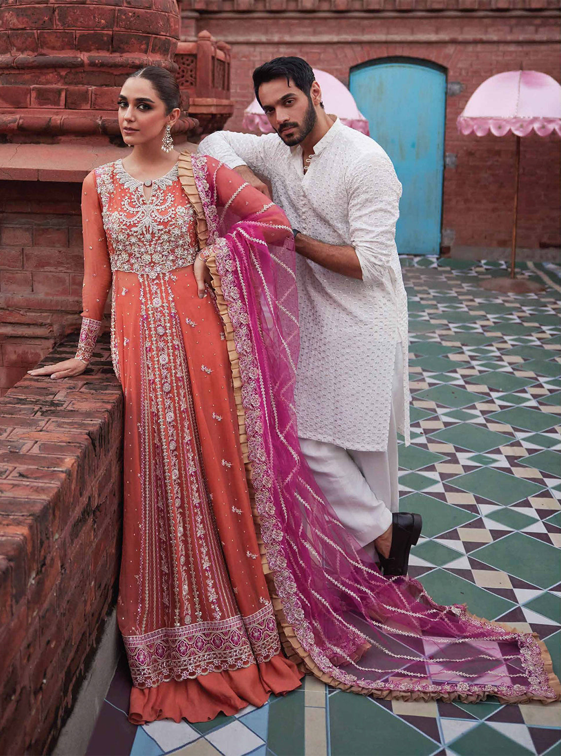 D#08 Mushq Izhaar Tissue De Luxe Emb Chiffon Collection 923 D#08 Mushq Izhaar Tissue De Luxe Emb Chiffon Collection 923