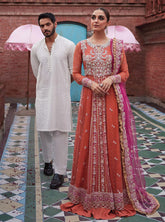 D#08 Mushq Izhaar Tissue De Luxe Emb Chiffon Collection 923