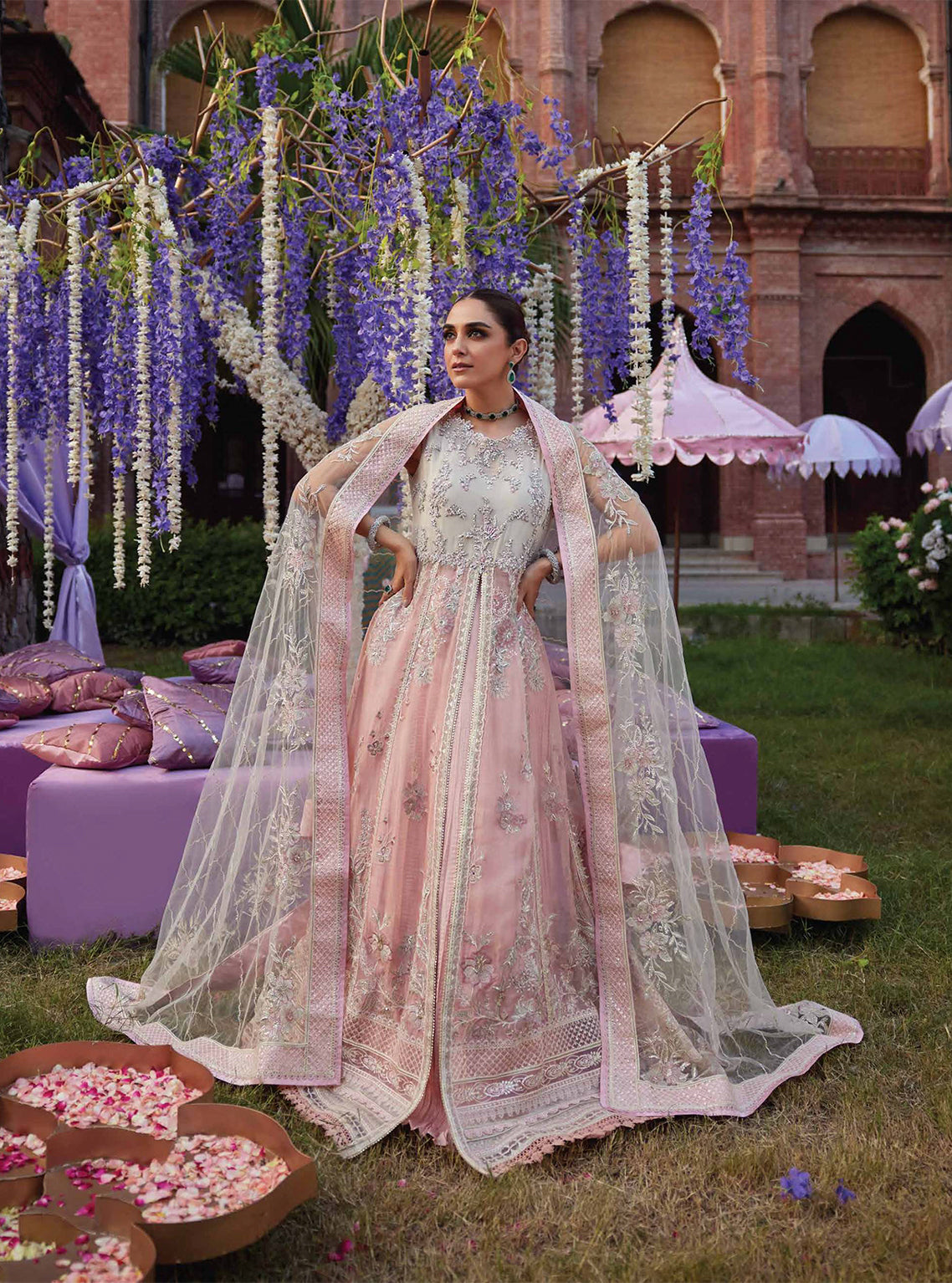 D#07 Mushq Izhaar Tissue De Luxe Emb Chiffon Collection 923 D#07 Mushq Izhaar Tissue De Luxe Emb Chiffon Collection 923