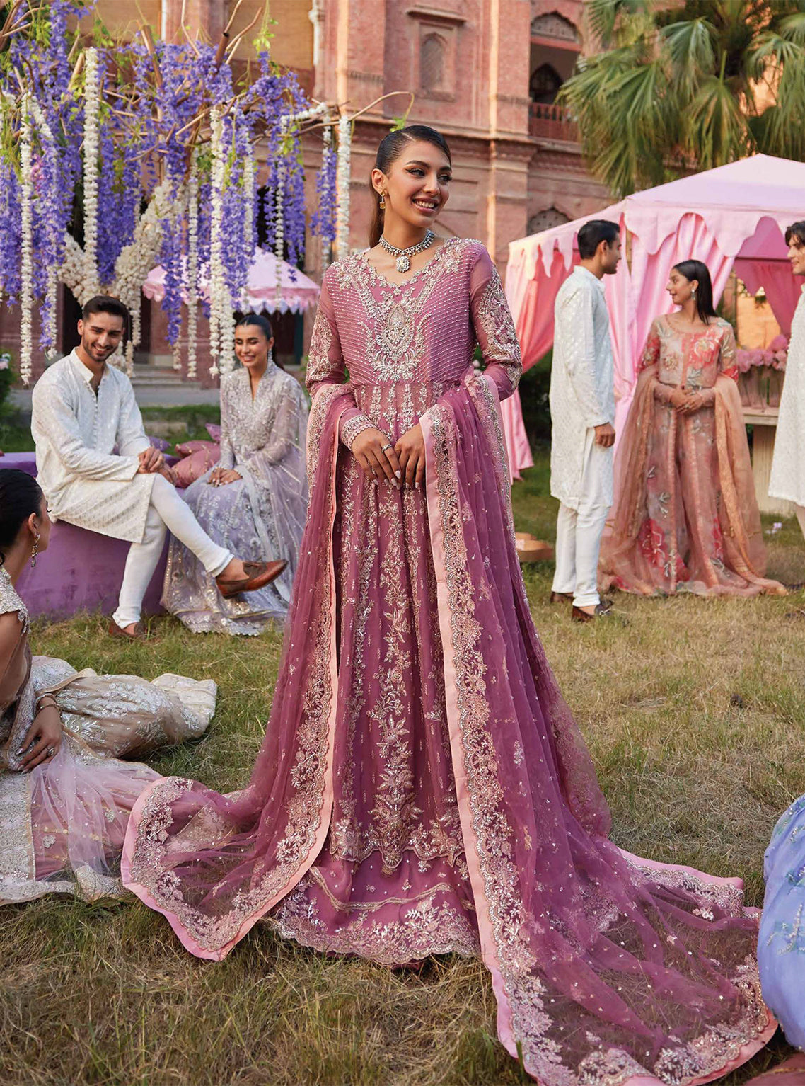 D#02 Mushq Izhaar Tissue De Luxe Emb Chiffon Collection 923 D#02 Mushq Izhaar Tissue De Luxe Emb Chiffon Collection 923